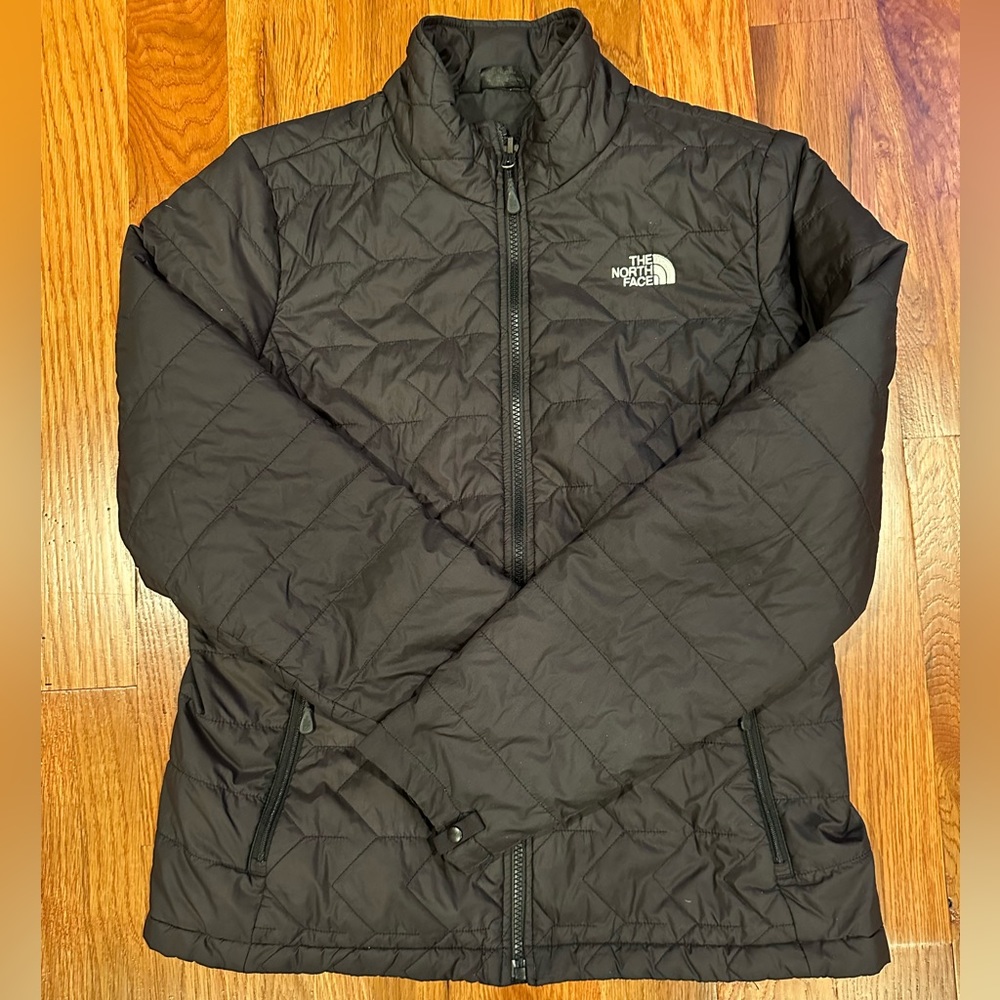 The North Face Women’s Thermoball Puffer Jacket Coat 721585 Sz L Black